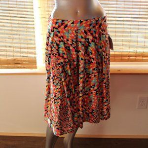 Lula Roe colorful triangles spring Madison skirt